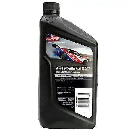 Valvoline VR1 Full Synthetic 20W-50 Motor Oil: High Performance High Zinc, 1 Quart