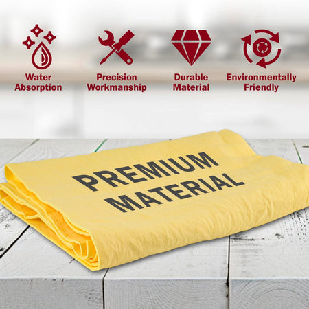 XL PVA Chamois Car Drying Towel 26x17" | Pro Auto Detailing with Storage Tube