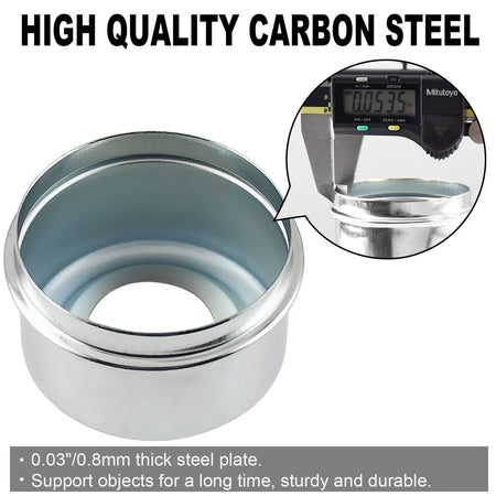 Trailer Axle Dust Cap Cup Grease Cover 1.98" Hub with Extra 2 Rubber Plugs,Trailer Axle Wheel Hub and Bearing Dust Cap for Most 2000 to 3500 Pound Axles Dexter