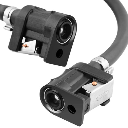 Hand Fuel Line Outboard Primer Bulb Assembly Kit w/ Connector for Motor Vehicle Marine Boat, 5/16" 8mm Fuel Line Hose (7FT)