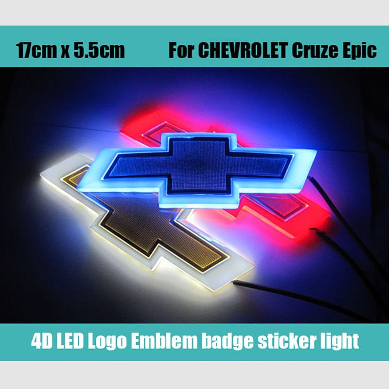 Chevrolet LED Emblems Rear White Badge 21112
