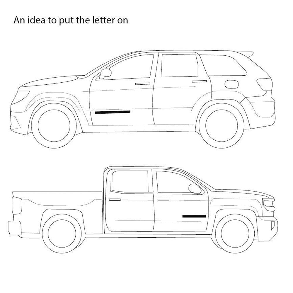 Chevrolet Colorado Emblem Letter Badge Black