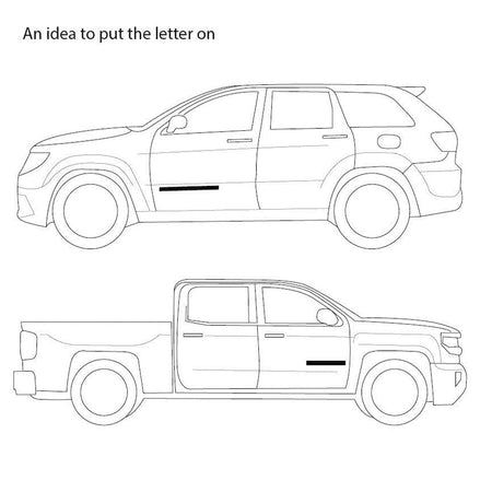 Chevrolet Colorado Emblem Letter Badge Black