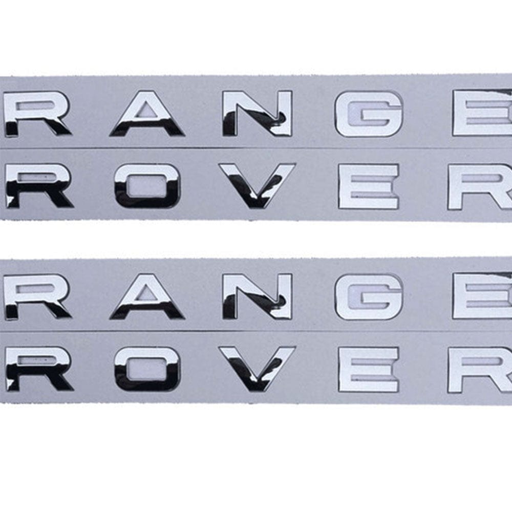 Range Rover Emblem kit Hood Letter Glossy Silver