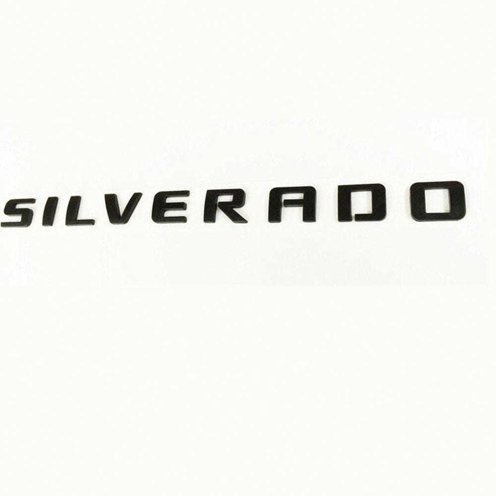 Chevrolet Silverado Emblem - Silverado Letter Glossy Black 15129652