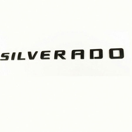 Chevrolet Silverado Emblem - Silverado Letter Glossy Black 15129652