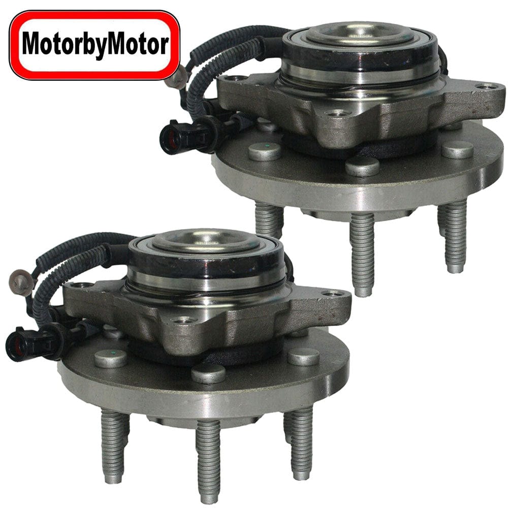 Front Wheel Bearing Fit 2007-2010 Ford Expedition Lincoln Navigator Wheel Hub w/ABS 6 Lugs 2WD RWD, 515094 (2 PACK)
