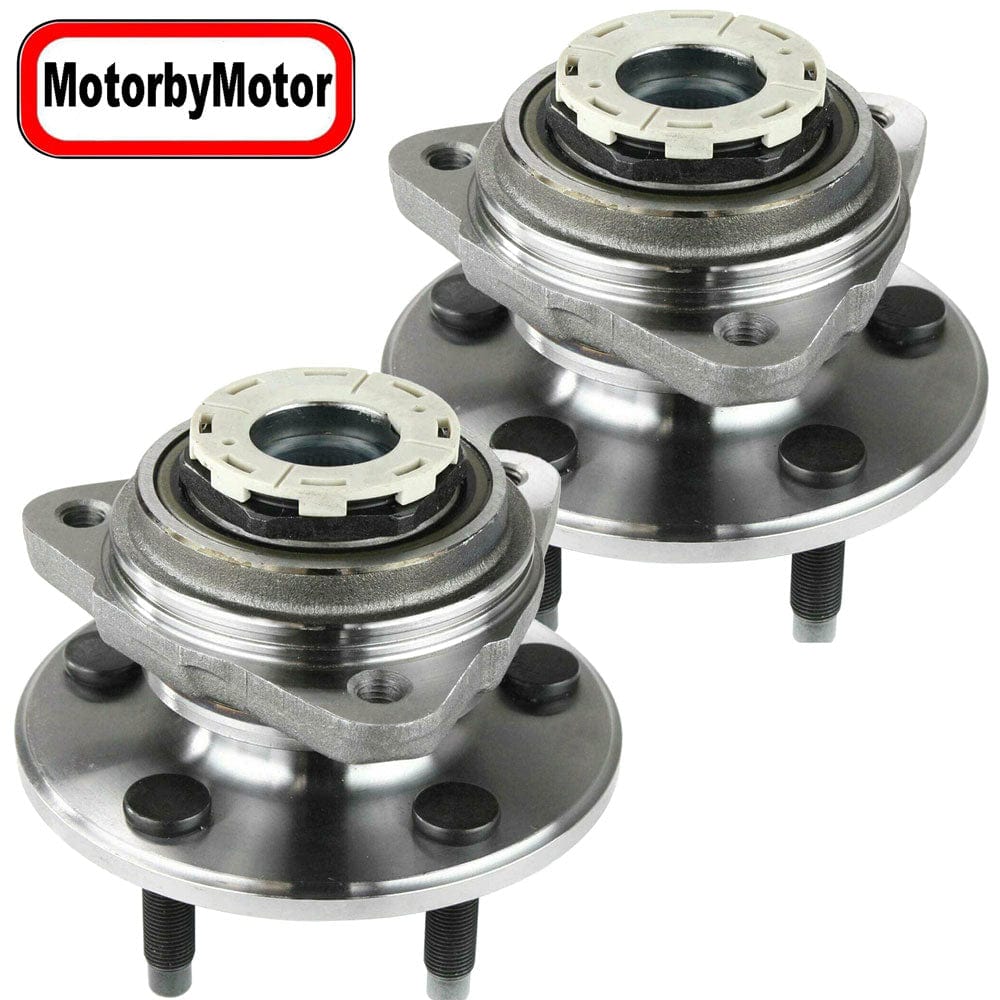 Front Wheel Bearing Fit 1998-2000 Mazda B3000 B4000, Ford Ranger Wheel Hub 5 Lugs 4WD, w/Rear ABS, 515026 (2 Pack)