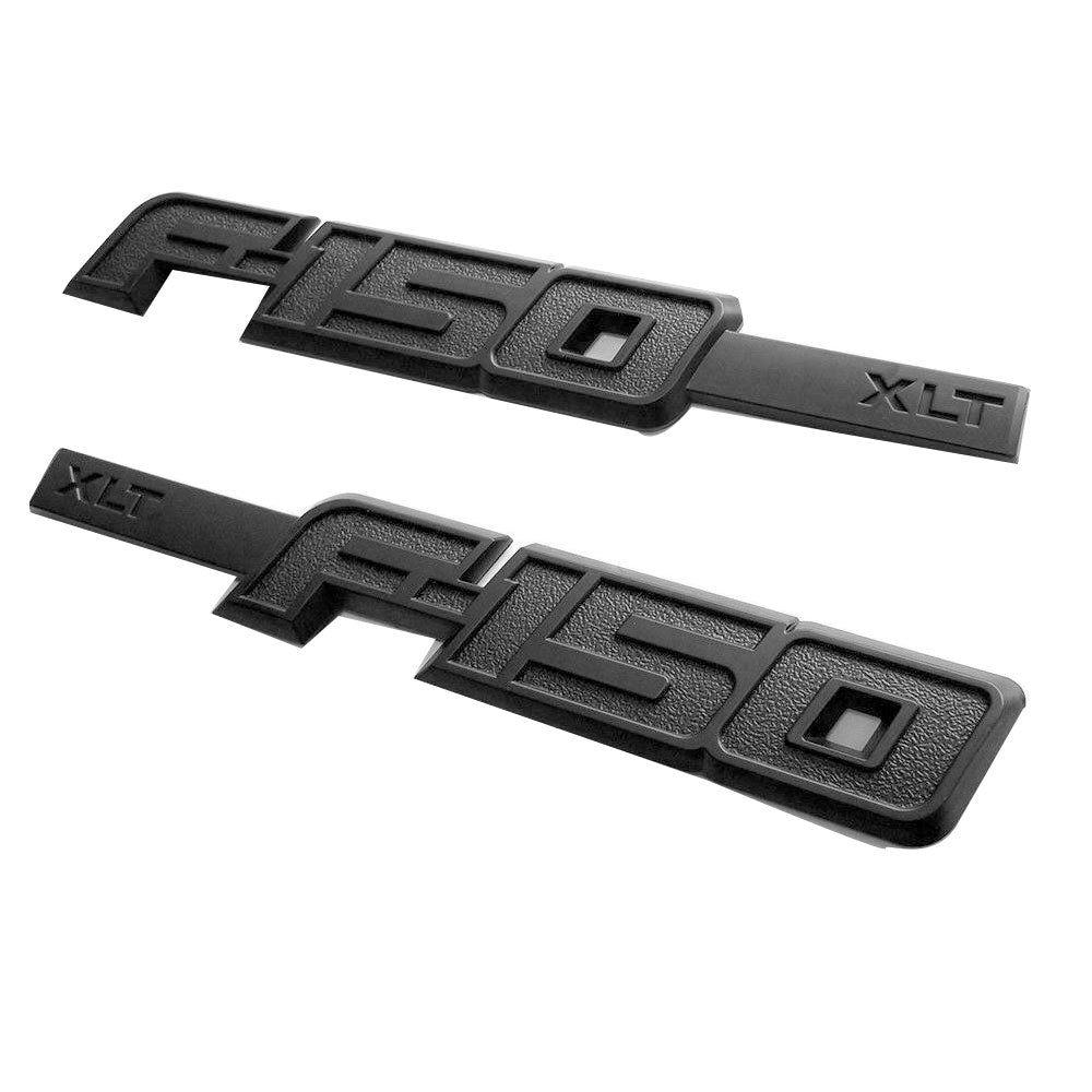 2pcs OEM F150 STX Emblems Fender Badges 3D for F-150 STX Black Genuine New