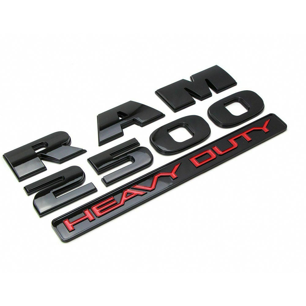 tyv Hemmelighed menneskemængde Dodge RAM 2500 HEAVY DUTY Emblem Badges 3D Decal OEM Parts Matte Black –  AFA-Motors