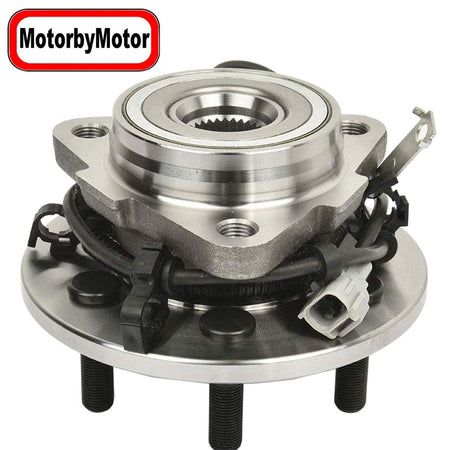 Front Driver Side Wheel Bearing Fit 1997-2004 Dodge Dakota,1998-2003 Dodge Durango Wheel Hub w/ABS, 6 Lugs, 4WD,Left Side, 515008