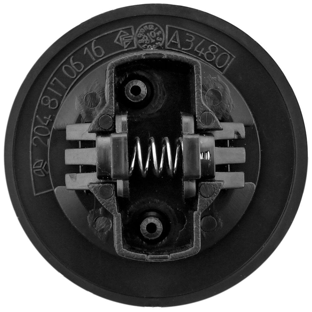 Mercedes Benz Emblems Flat Laurel Wreath Front Hood Badge Matte Black