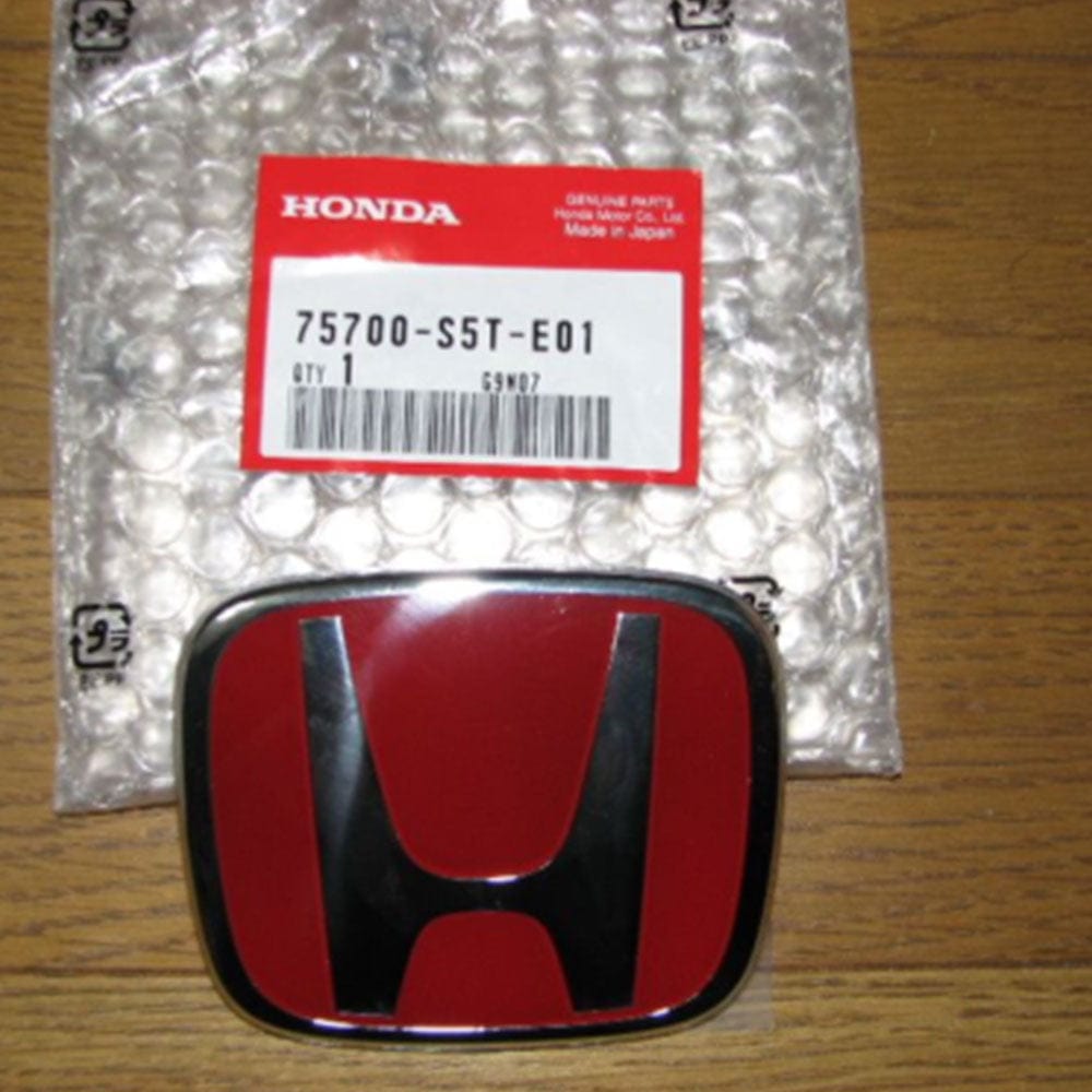 Honda Civic Emblem 75700-S5T-E01, Red