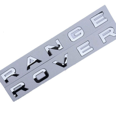Range Rover Emblem kit Hood Letter Glossy Silver
