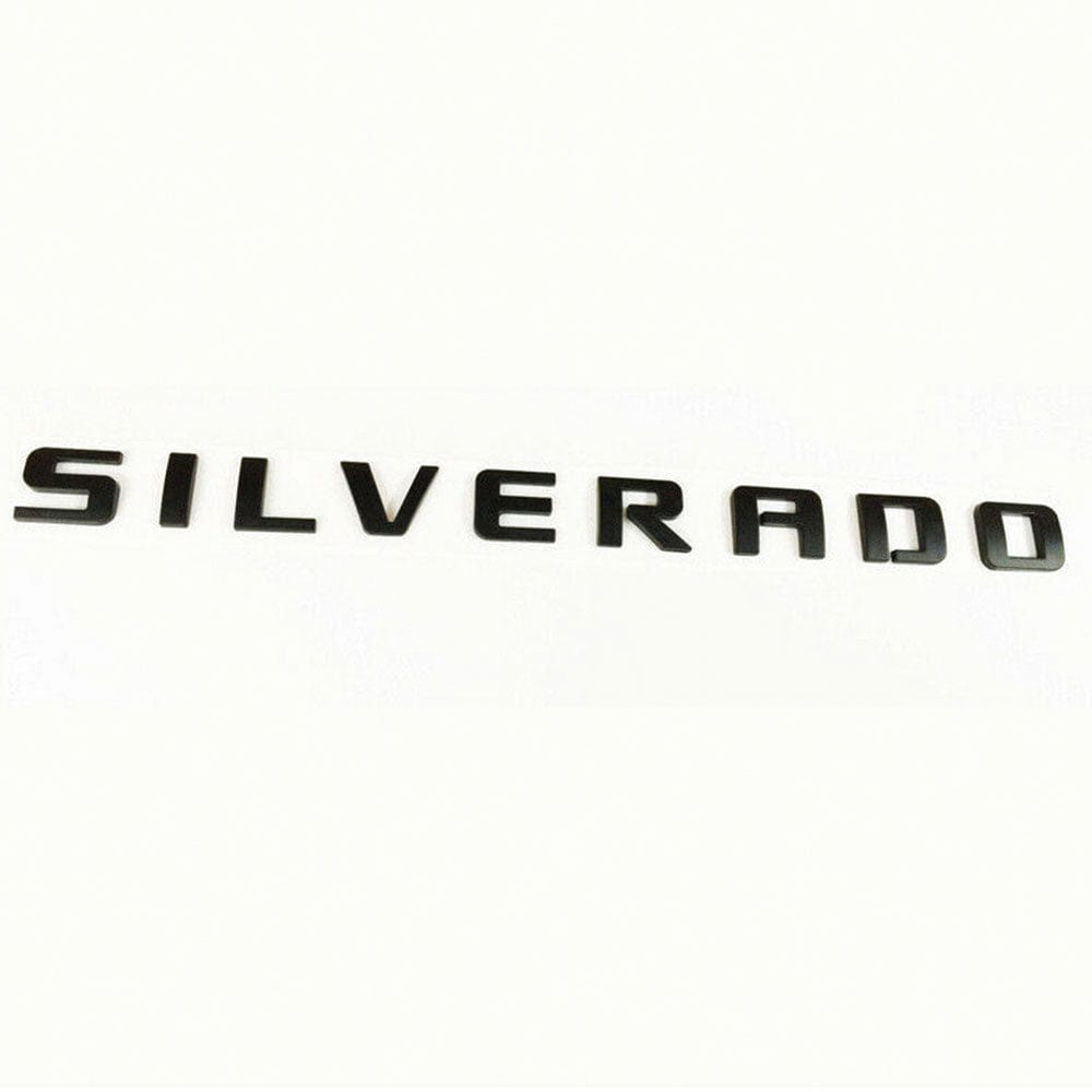 Chevrolet Silverado Emblem - Silverado Letter Glossy Black 15129652