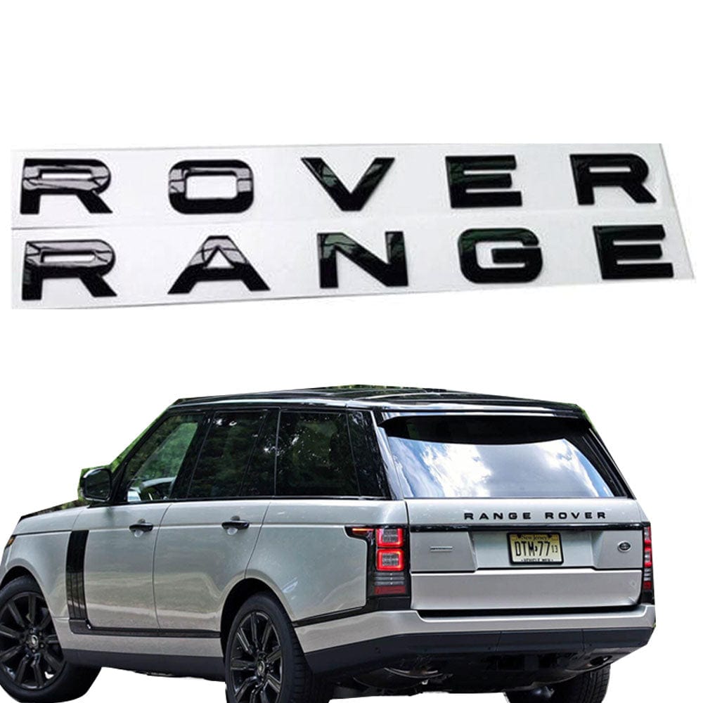 Range Rover Emblem Hood Letter Glossy Black