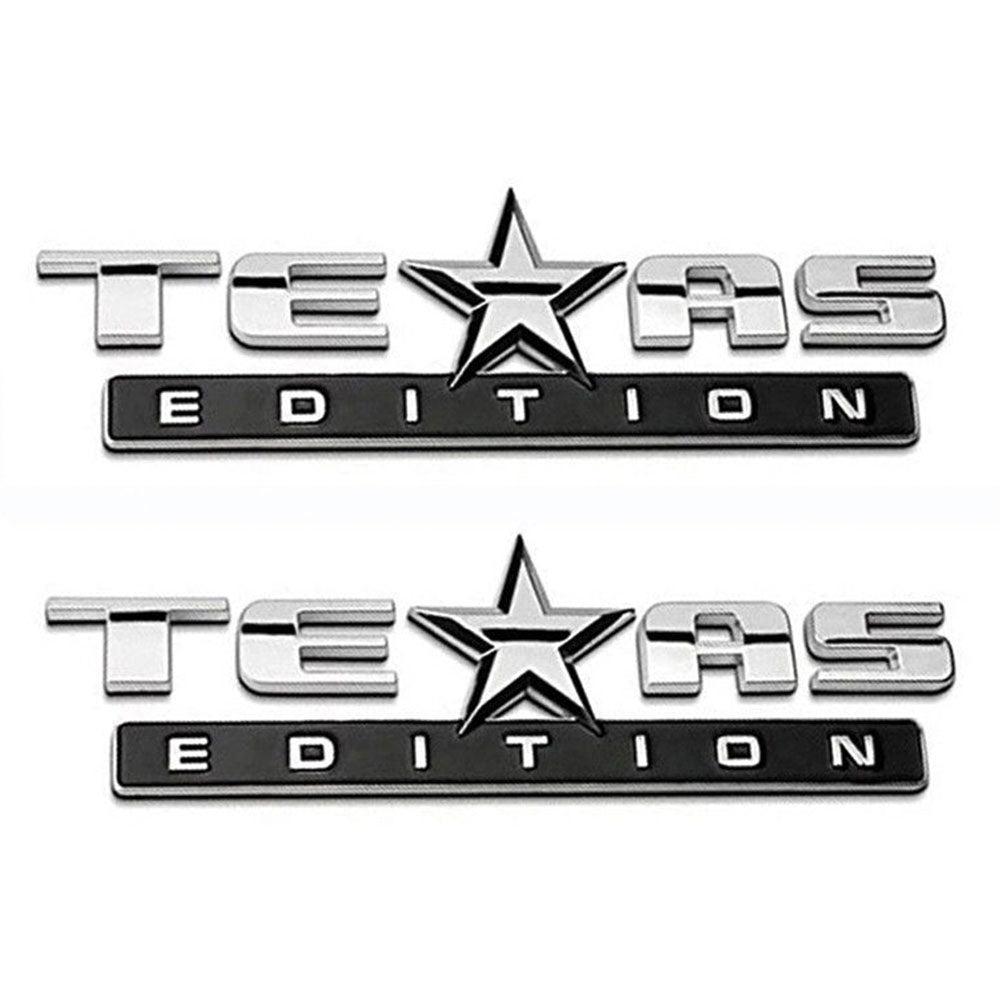 Texas Edition Emblem for Chevy Silverado GMC Sierra 2pcs – AFA-Motors