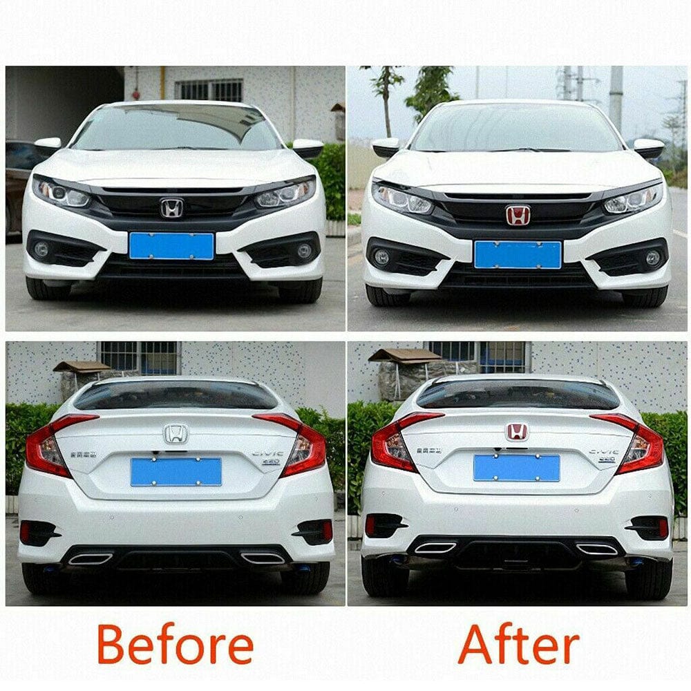 Honda Emblem kit - Honda Civic Sedan 75700-SNW-003, 75700-SNW-J01