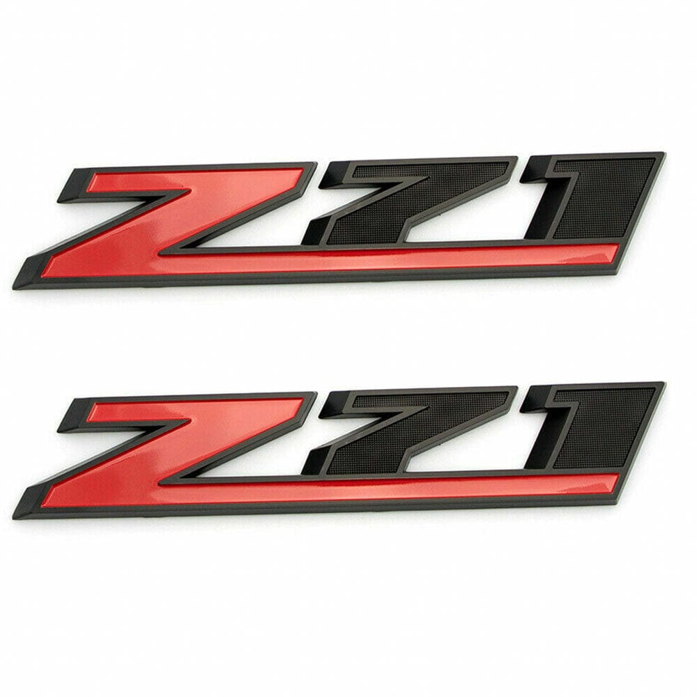 Chevrolet Silverado - Z71 Emblem Red Black