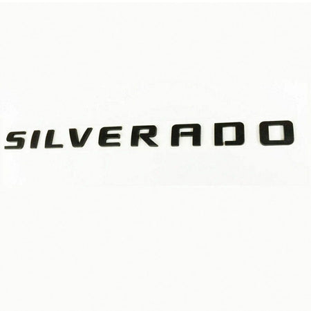 Chevrolet Silverado Emblem - Silverado Letter Matte Black 15129652