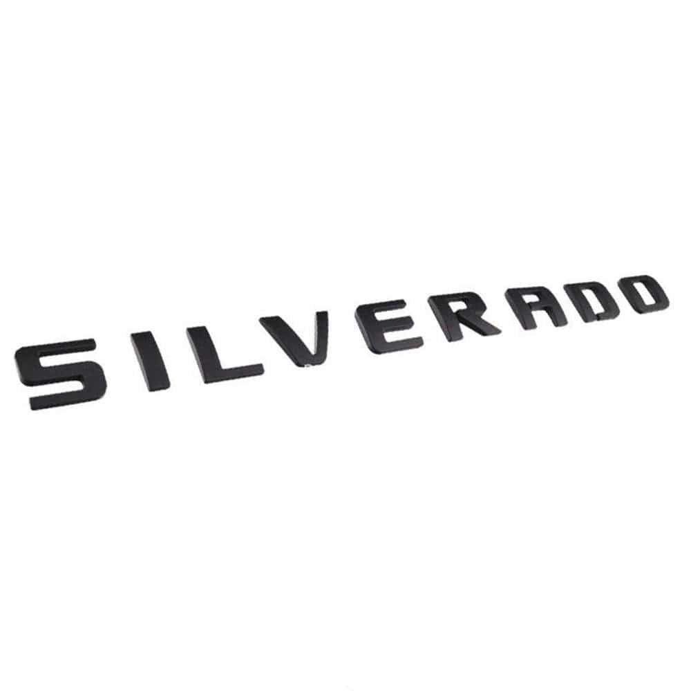 Chevrolet Silverado Emblem - Silverado Letter Glossy Black 15129652