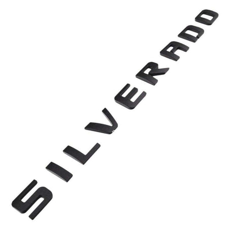 Chevrolet Silverado Emblem - Silverado Letter Glossy Black 15129652