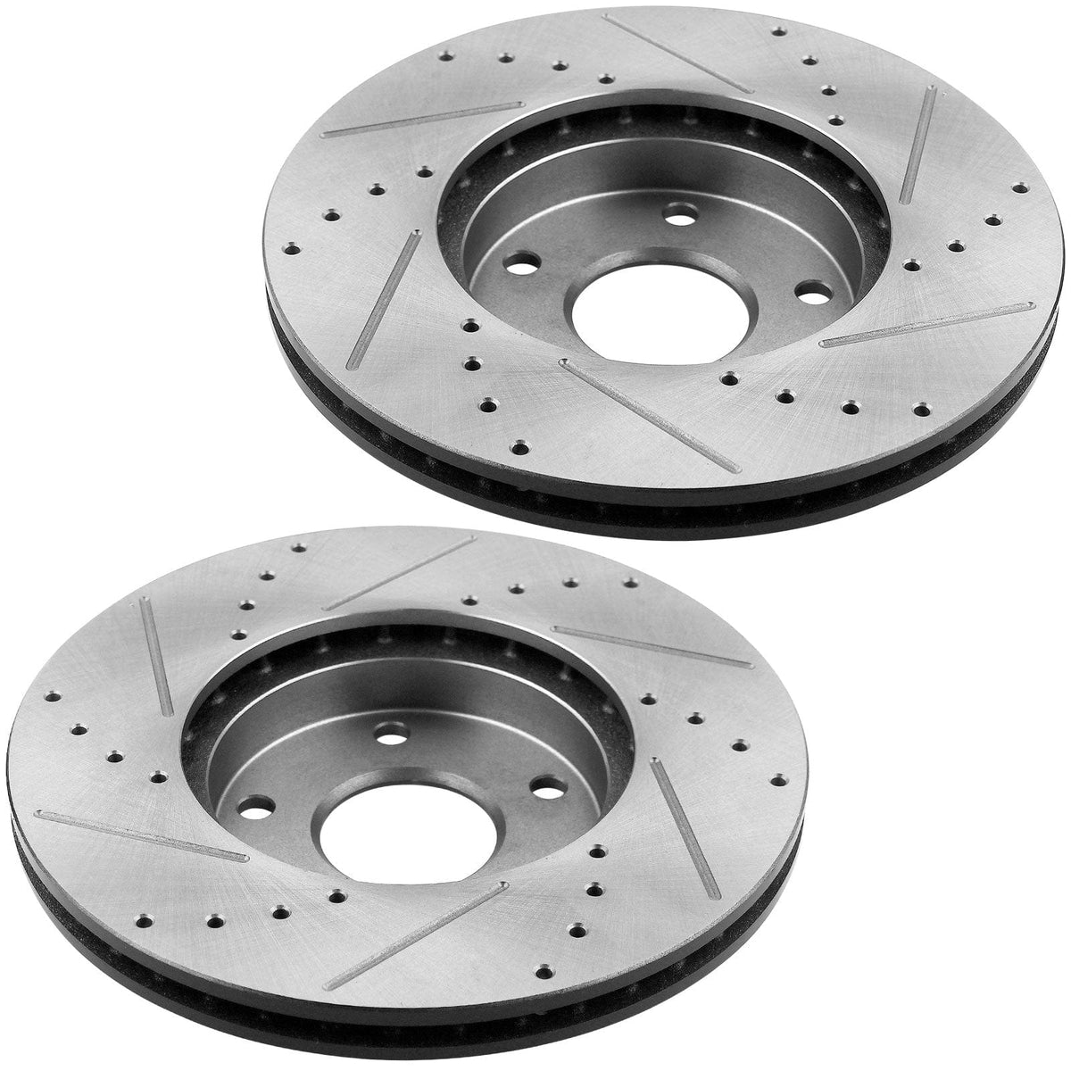 Rear Brake Rotors Ceramic Pads Drill For Toyota Corolla Lexus CT200H Vibe 55159
