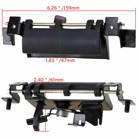 Exterior Handle for 1998-2003 Toyota Sienna Rear Outside Door Handle Fits 2001-2007 Toyota Sequoia Metal Black 690900C080
