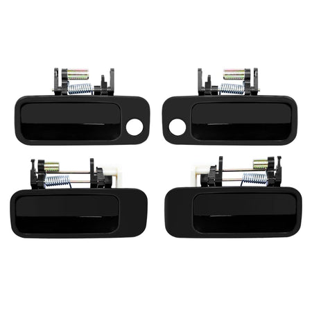 Set of 4 Exterior Door Handle for 1997-2001 Toyota Camry Front Rear Black 69220-AA010