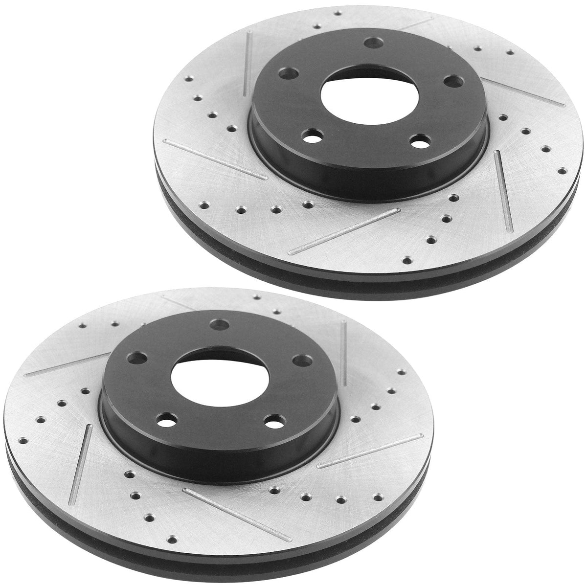 Rear Brake Rotors Ceramic Pads Drill For Toyota Corolla Lexus CT200H Vibe 55159