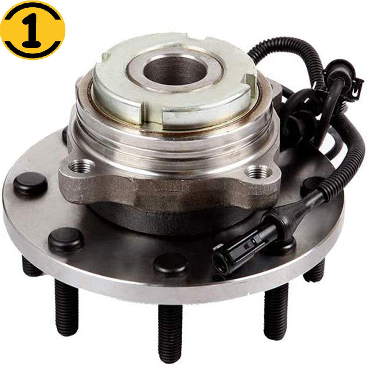 Front Wheel Bearing Fit Ford F-250, F-350, F-450, F-550 Super Duty 1999-2004 Wheel Hub w/ABS, 8 Lugs RWD-515100 (2 PACK)