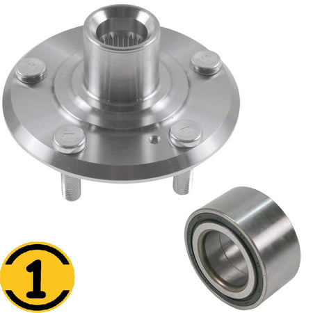 Front Wheel Bearing Fit Acura CL MDX RSX TL, Honda Accord CR-V Element Pilot Wheel Hub w/5 Lugs, 930 450 510050