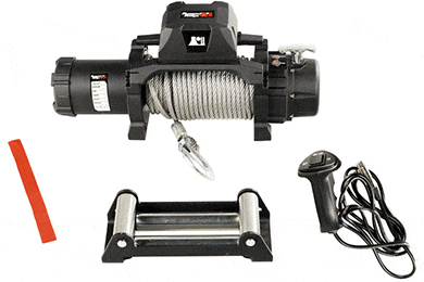 Rugged Ridge Trekker 10,000lb Winch - Galvanized & Synthetic - FREE SHIPPING!