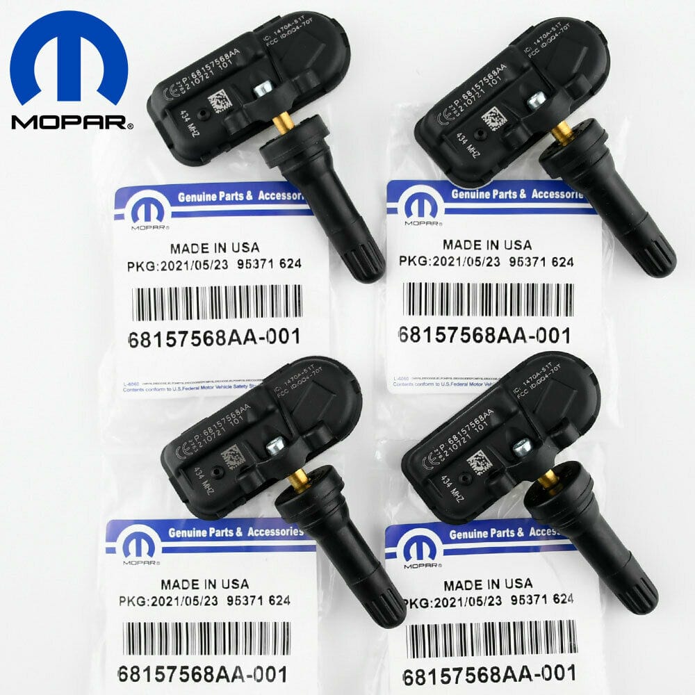 4-Pack Tire Pressure Monitoring Sensors (TPMS) For 2014-2021 Dodge RAM 1500 2500 3500