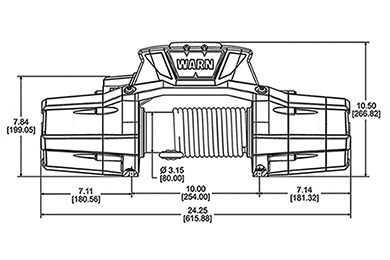 Warn ZEON 10 Platinum Winch - Warn 10k Zeon Wireless Remote