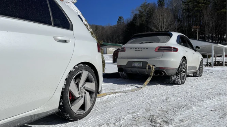 Always carry a towing strap in your car.