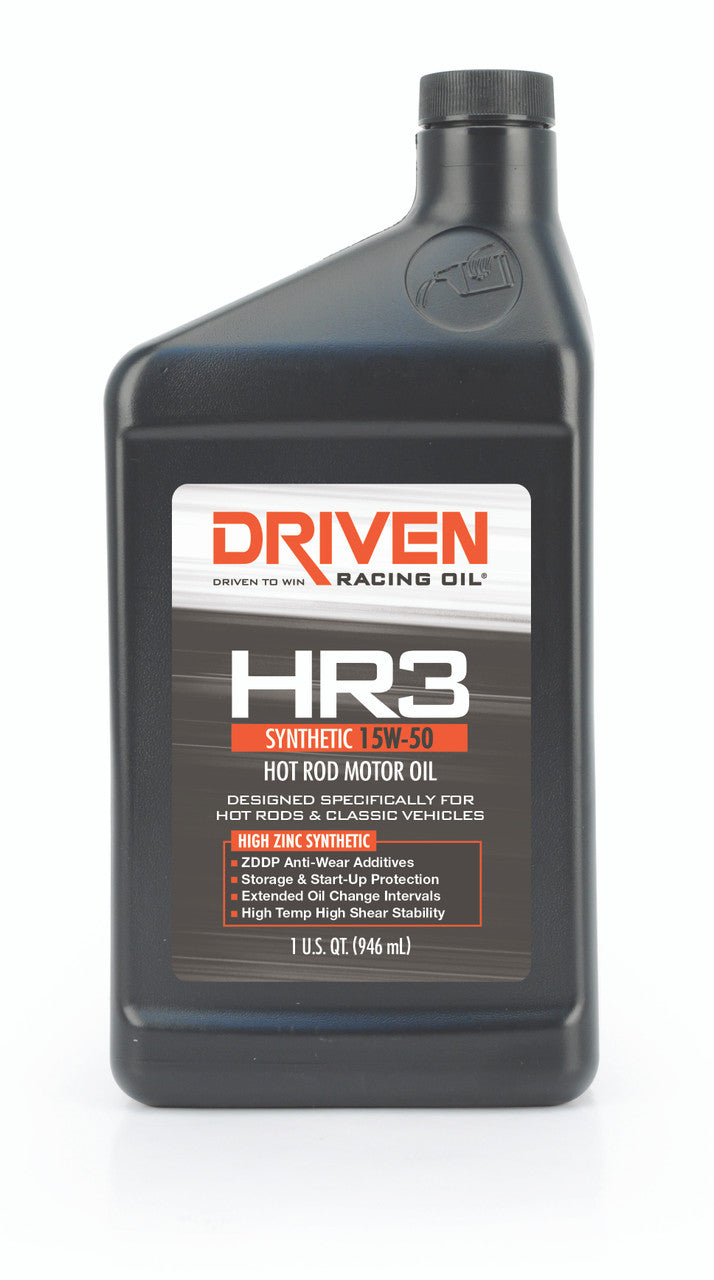 Driven Racing Oil HR3 10W-30 Synthetic Hot Rod Oil - 1 Quart Bottle