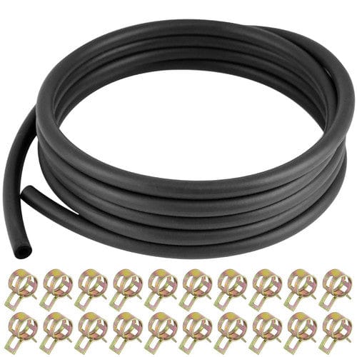 1/4" Fuel Line Kit - 10ft Hose & 20 Clamps for Small Engines