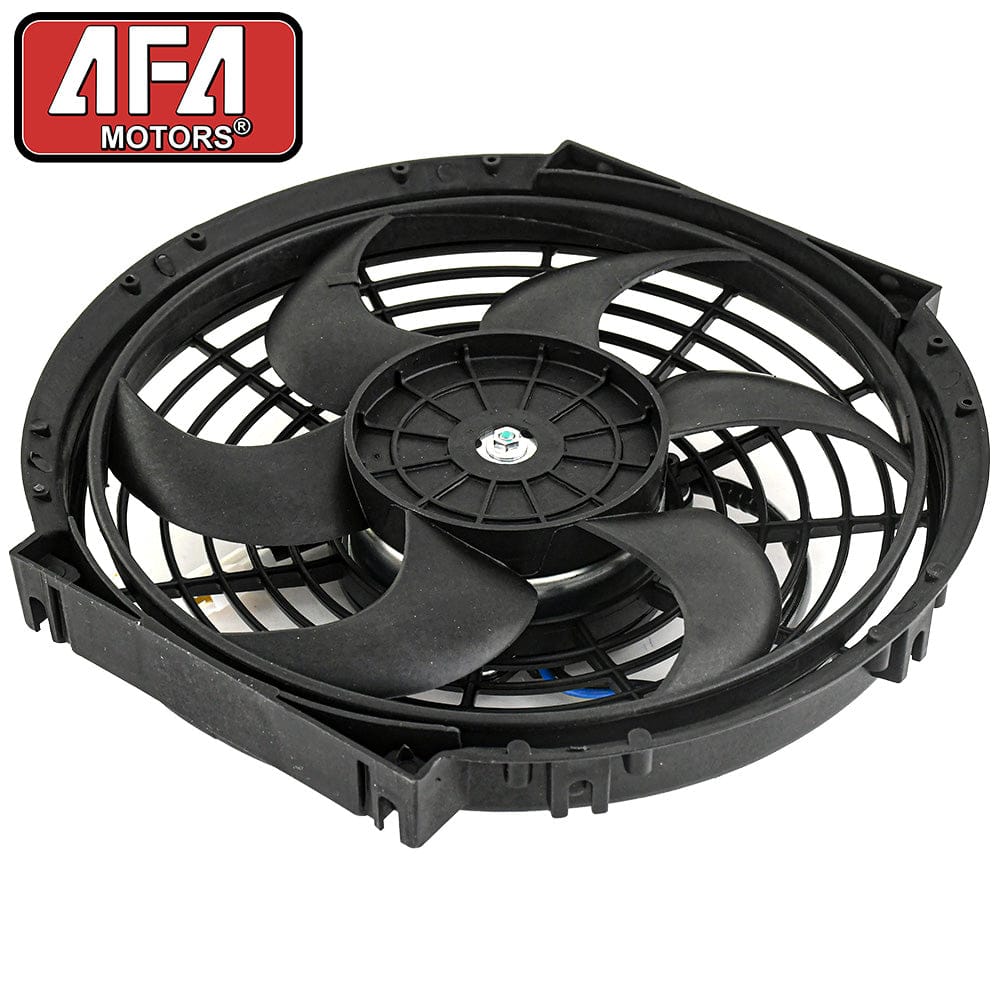 10" Inch Universal Slim Fan Push Pull Electric Radiator Cooling 12v 80w