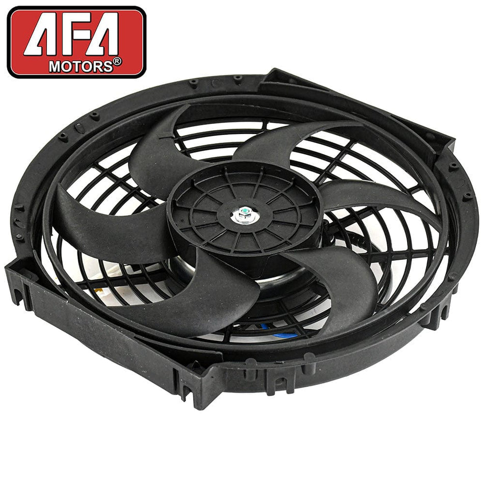 10" Inch Universal Slim Fan Push Pull Electric Radiator Cooling 12v 80w