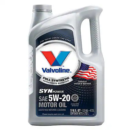 Valvoline Advanced Full Synthetic 5W-20 Motor Oil: Maximizes Engine Life, 5 Quart