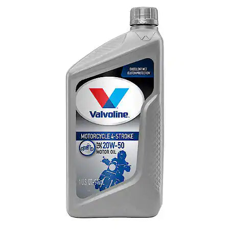 Valvoline 4-Stroke Motorcycle Full Synthetic 20W-50 Motor Oil: 1 Quart