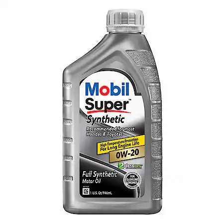 Mobil Super 0W-20 Full Synthetic Motor Oil, 1 Quart