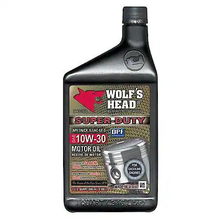 Wolfs Head Super-Duty 10W30 Motor Oil (1 Quart)