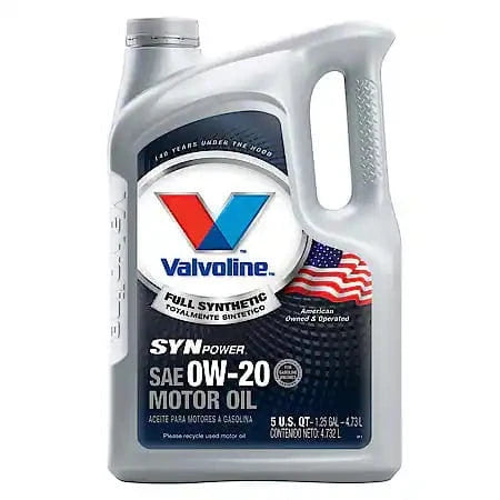 Valvoline Advanced Full Synthetic 0W-20 Motor Oil: Maximizes Engine Life, 5 Quart
