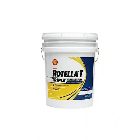 Shell Rotella T1 30 Straight Grade Conventional Heavy Duty Diesel Engine Oil, 5 Gallon Pail