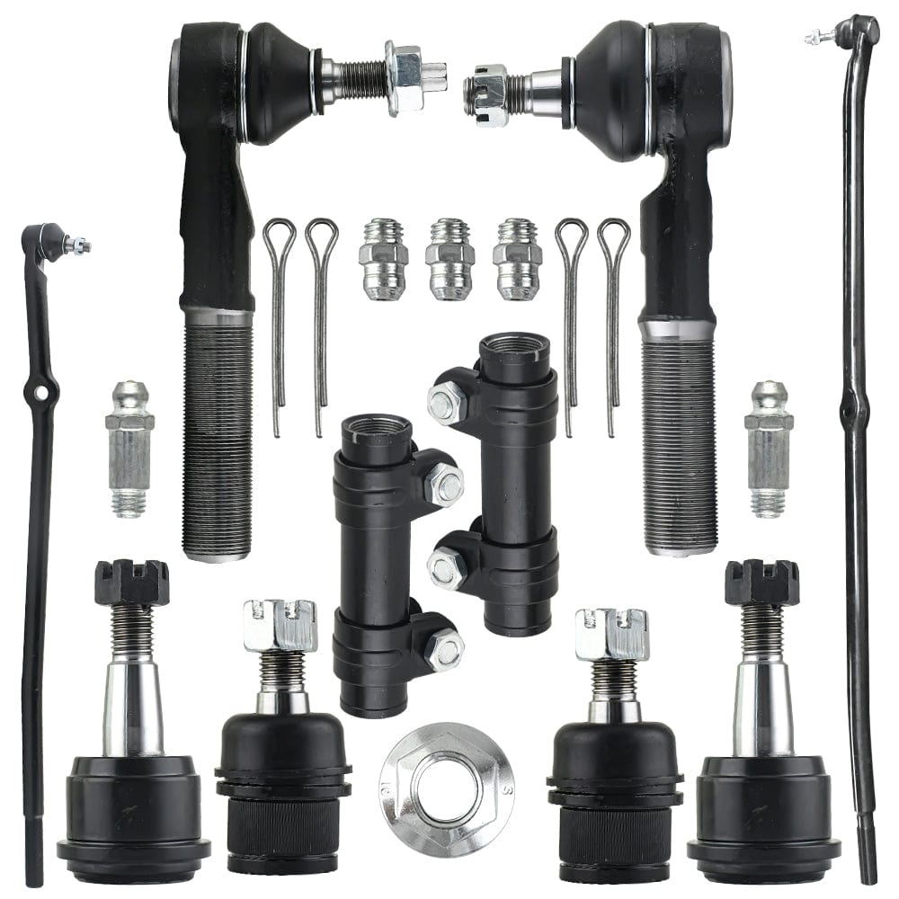 10pc Front Ball Joints Tie Rod Kit For 2003-2008 Dodge Ram 2500 3500 4WD
