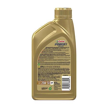 Castrol POWER1 V-twin Full Synthetic 20W-50 Motorcycle Oil: Tested In Harley-Davidson Motorcycles, 1 Quart