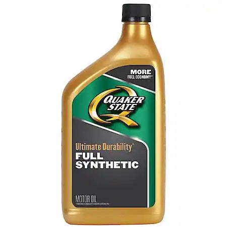 Quaker State Ultimate Durability 0W-20 Full Synthetic Motor Oil, 1 Quart