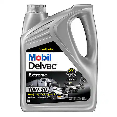 Mobil Delvac Extreme Heavy Duty Full Synthetic Diesel Engine Oil 10W-30, 1 Gallon